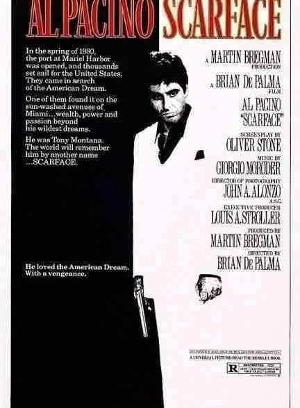 فیلم صورت زخمی Scarface 1983