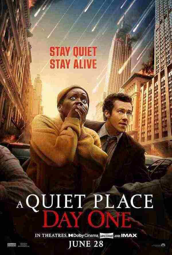 دانلود فیلم مکانی ساکت 3 روز اول A Quiet Place Day One 2024